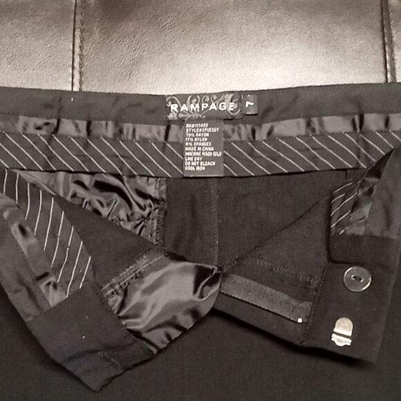 Rampage black dress skirt size 7 - Picture 2 of 6